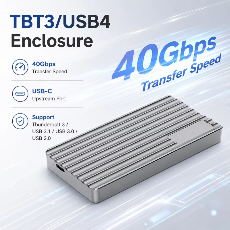 Алюминиевый корпус для M.2 NVM – обзор и цена Usb4 40Gbps External Ssd 8Tb