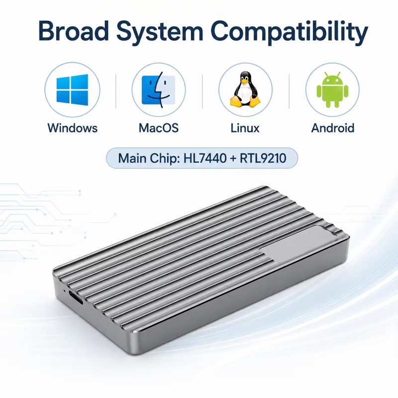 Алюминиевый корпус для M.2 NVM – обзор и цена Usb4 40Gbps External Ssd 8Tb